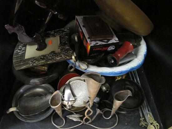 Appraisal: SHELF OF ITEMS INCL JAPANESE MIXED METAL PHOTOFRAME COASTERS LACQUER