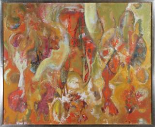 Appraisal: Painting Alice Cronin Alice Cronin American th century Abstract Figures