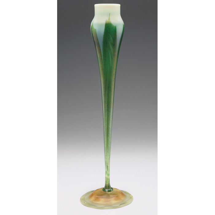 Appraisal: Exceptional L C Tiffany vase floriform in favrile glass with