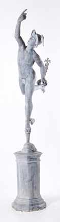 Appraisal: Westervelt cast-zinc statue of Flying Mercury New York circa Mercury