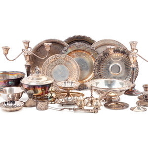 Appraisal: A Group of Assorted Silver and Silver-Plate Table Articles th