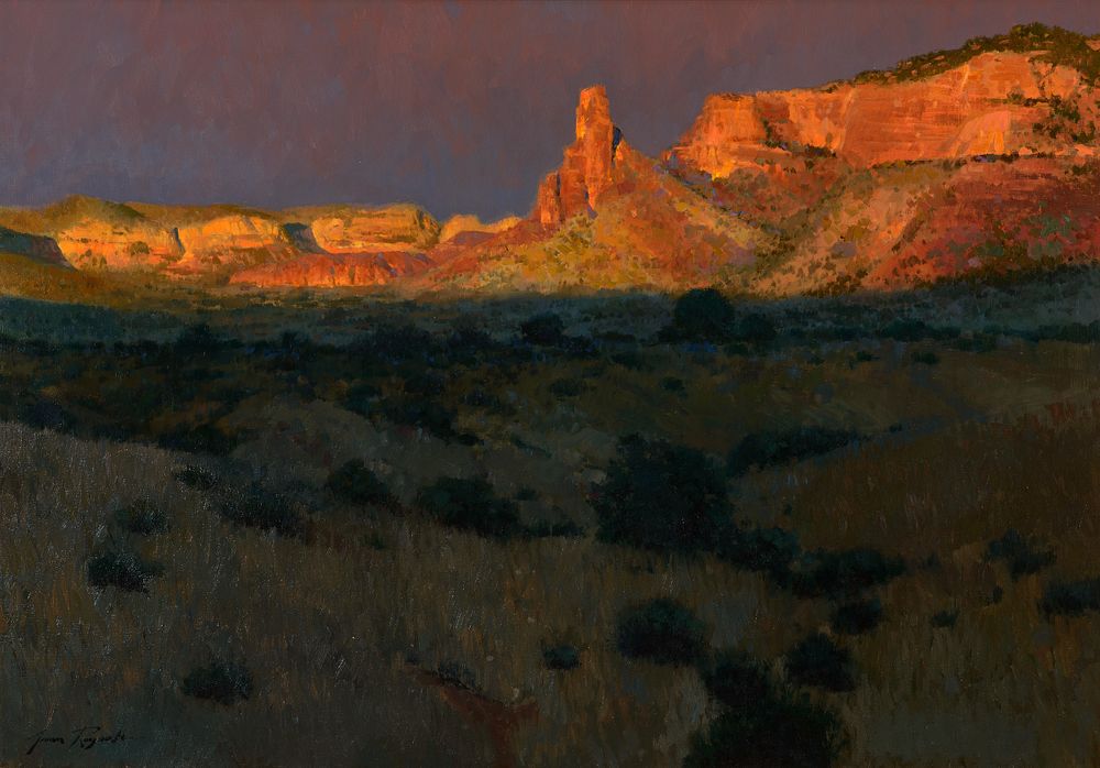 Appraisal: James Reynolds Castle Rock James Reynolds Castle Rock oil on