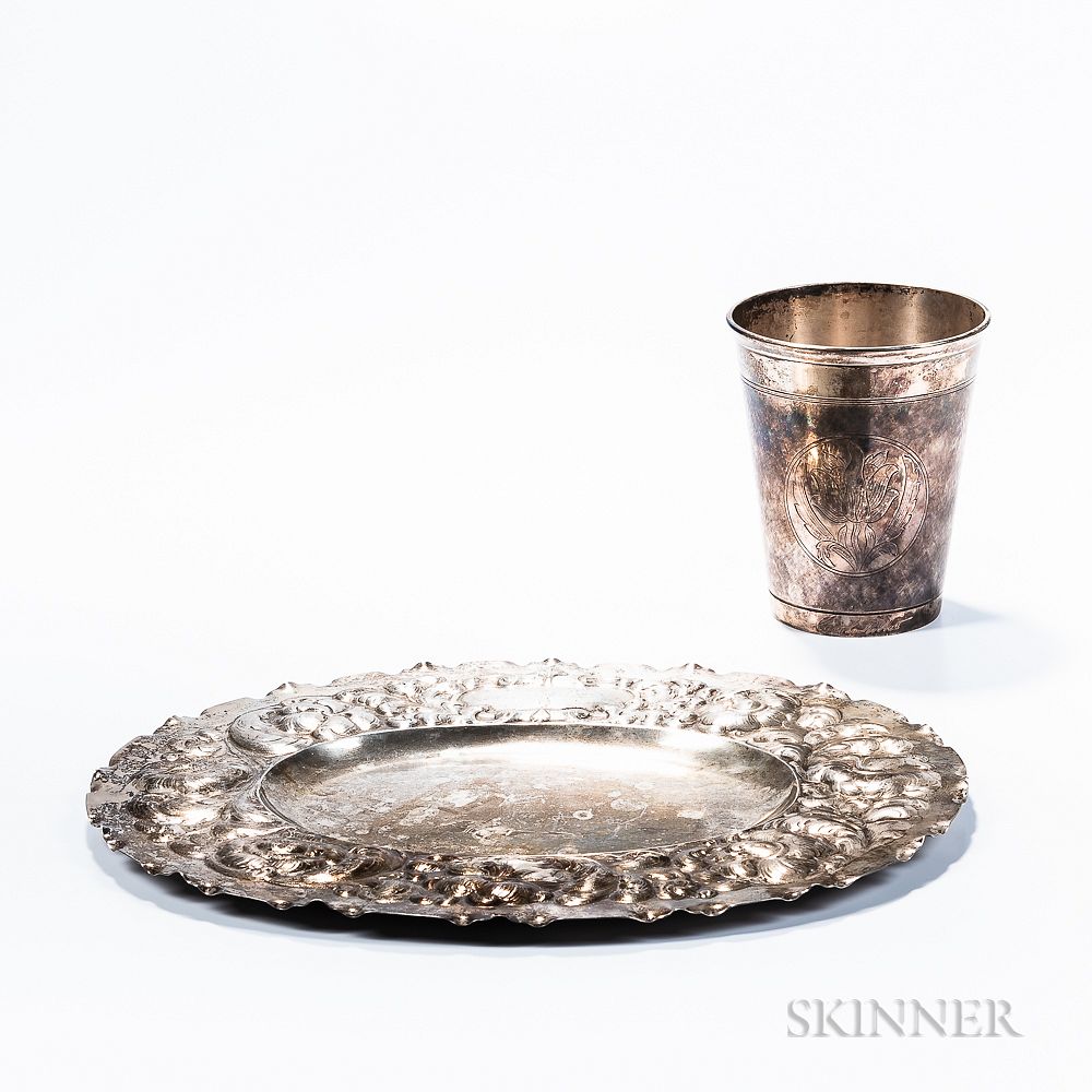 Appraisal: Two Pieces of Swedish Silver Tableware Two Pieces of Swedish