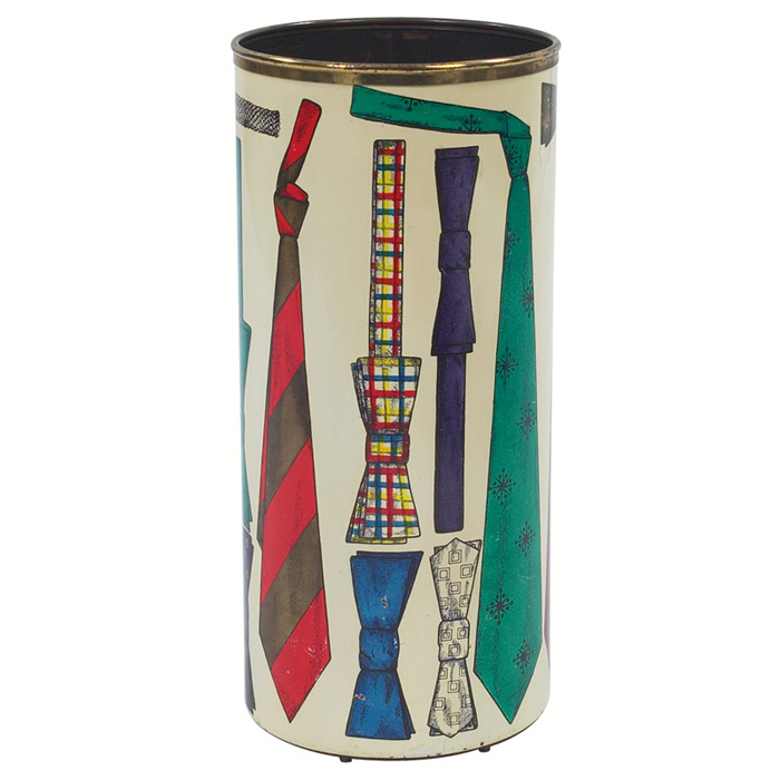 Appraisal: Piero Fornasetti umbrella stand Italy cylindrical form with colorful decoration