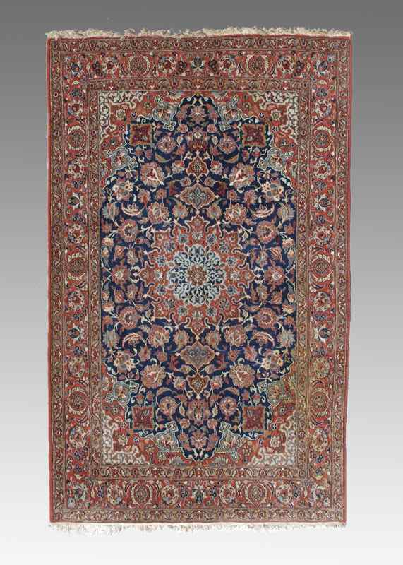 Appraisal: PERSIAN HAND KNOTTED WOOL RUG ' '' x ' ''