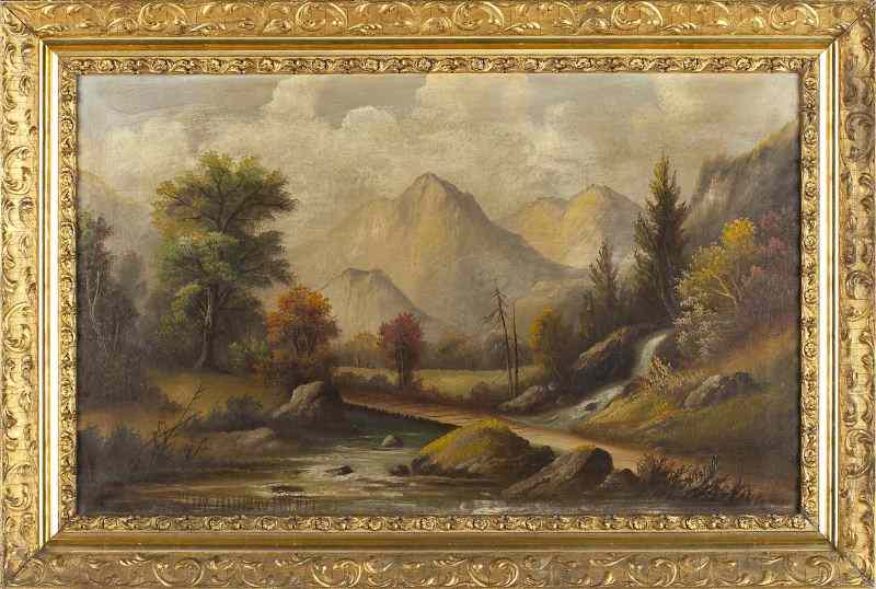 Appraisal: Hudson River School Landscape late th centuryoil on canvas unsigned