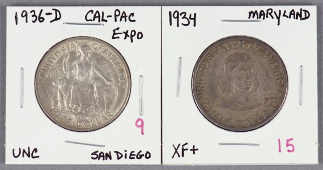 Appraisal: Two Commemorative Coins -D Cal-Pac Expo San Diego - Nice