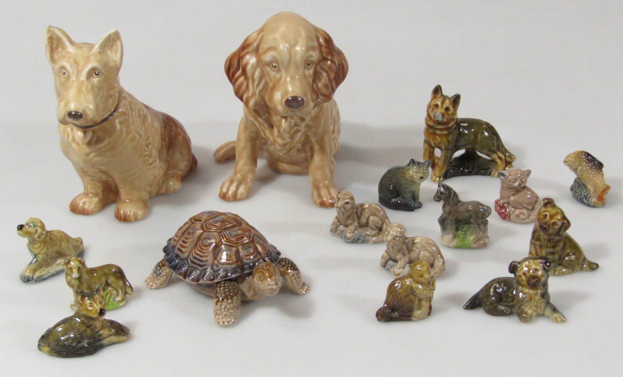 Appraisal: Various ornaments to include Sylvac dog in brown colour cm