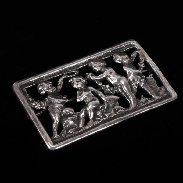 Appraisal: Parenti Sterling Silver Figural Brooch Pin W