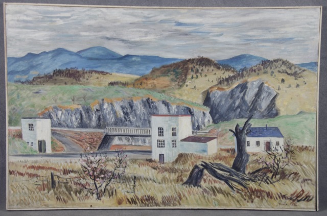 Appraisal: Marion Montague Junkin Blue Ridge Mountain SceneLikely Rockbridge Co Virginia