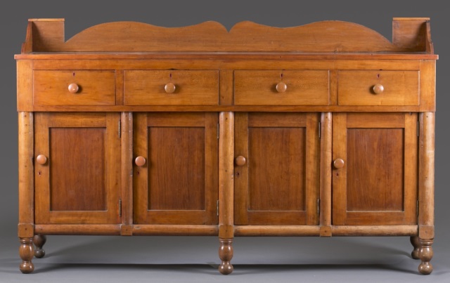 Appraisal: th c American Country Sideboard Cherry pine and mixed hardwoods