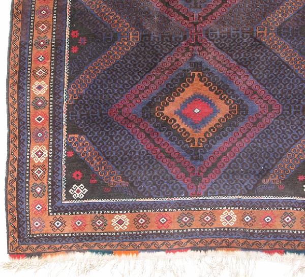 Appraisal: An Afghan rug size approximately ft x ft