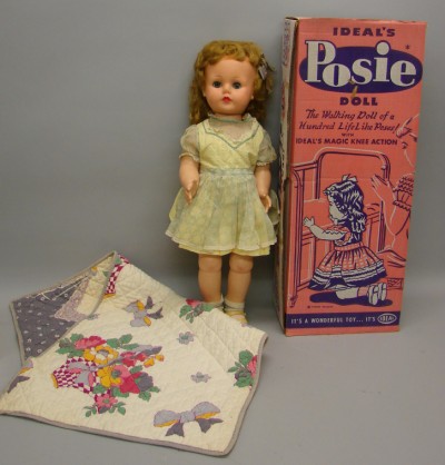 Appraisal: Vinyl HP Ideal Posie doll in original box This is