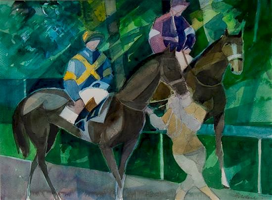 Appraisal: Camille Hilaire French - Horses and Riders Camille Hilaire French