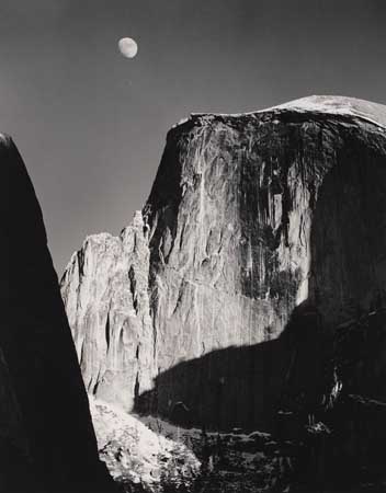 Appraisal: ADAMS ANSEL - ROSS ALAN Moon and Half Dome Silver