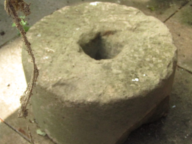 Appraisal: Three various sized stone grinding wheels