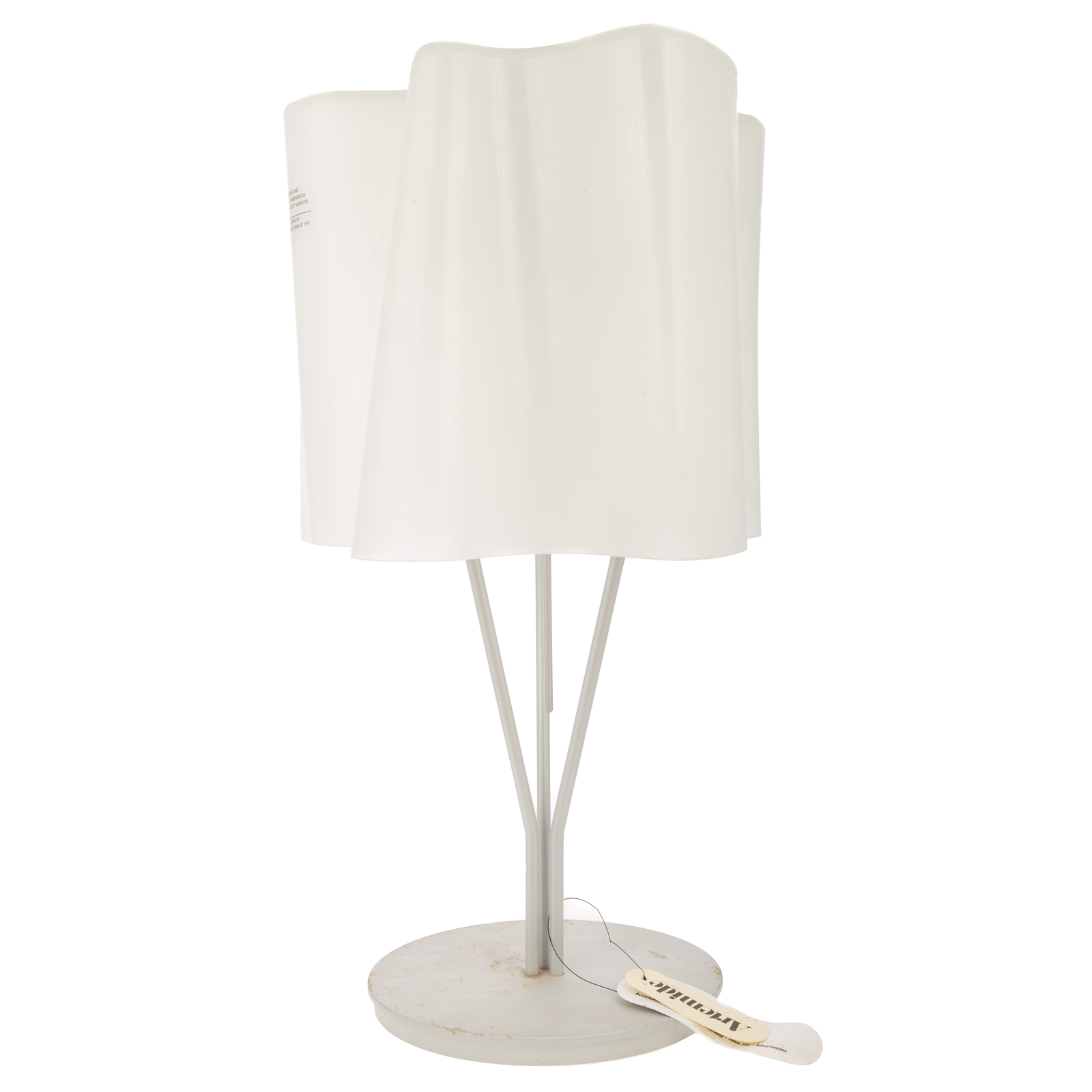 Appraisal: ARTEMIDE LOGICO TABLE LAMP th century triple socket lamp with