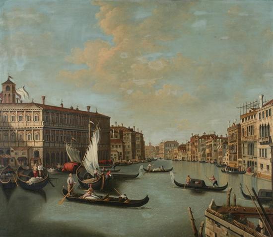 Appraisal: FOLLOWER OF GIOVANNI ANTONIO CANALETTO Italian - VIEW OF THE