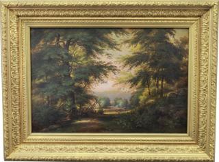 Appraisal: Early American Hudson River School Landscape Early American Hudson River