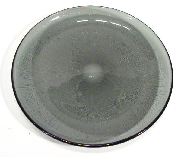 Appraisal: Tapio Wirkklaa style smoked art glass charger cm diameter