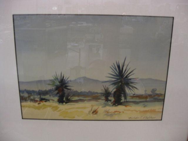 Appraisal: Nicholas Samuel Firfires Watercolor desert landscape - well listed artist