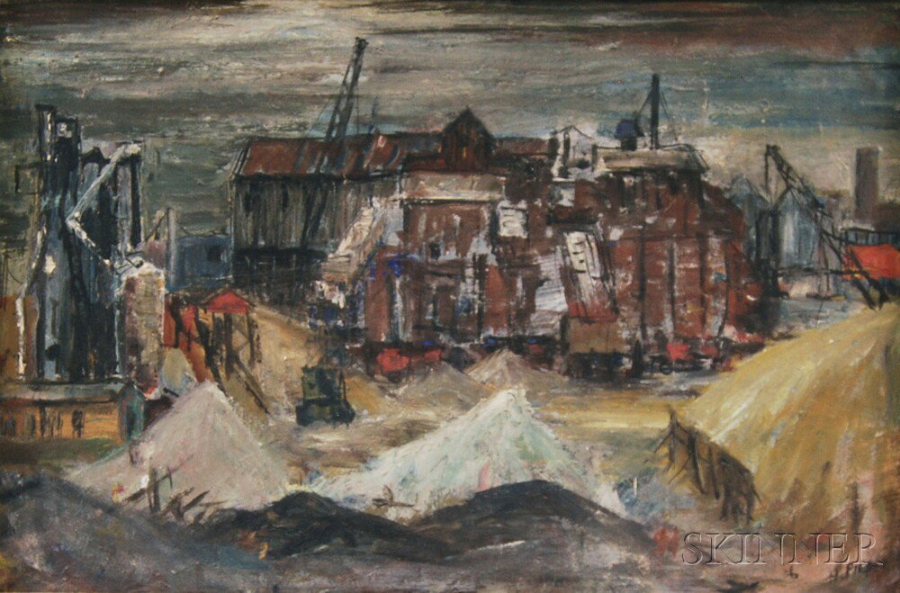 Appraisal: Hermann Pieper Swiss - Industrial Scene Signed H Pieper l