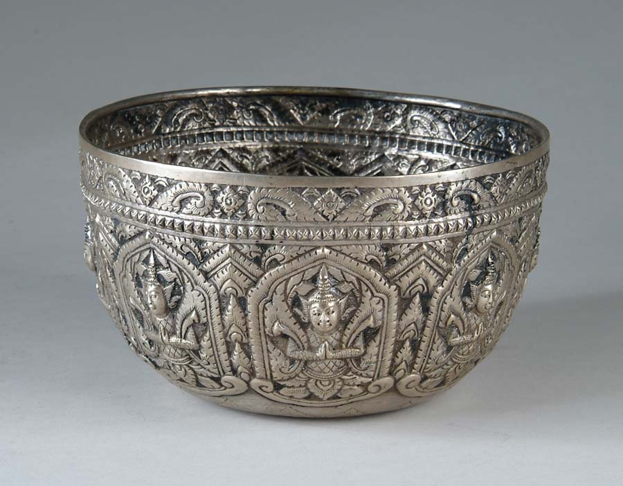 Appraisal: HISTORIC SILVER BOWL Very unusual silver bowl appears to be