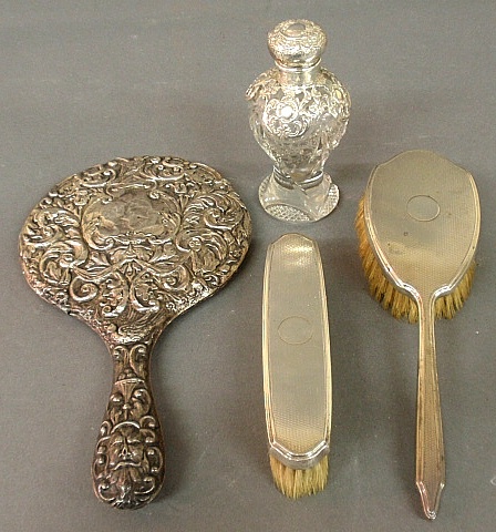 Appraisal: - Group of sterling silver dresser articles TI a silver