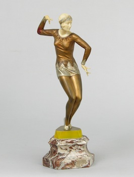 Appraisal: Ferdinand Preiss German - Charleston Dancer ca An Art Deco