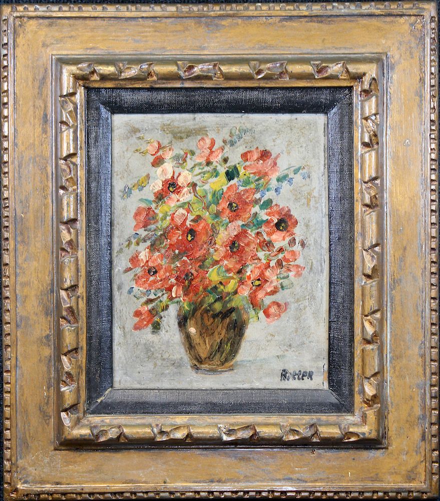 Appraisal: Signed th C Impressionist Still Life Painting Signed th C