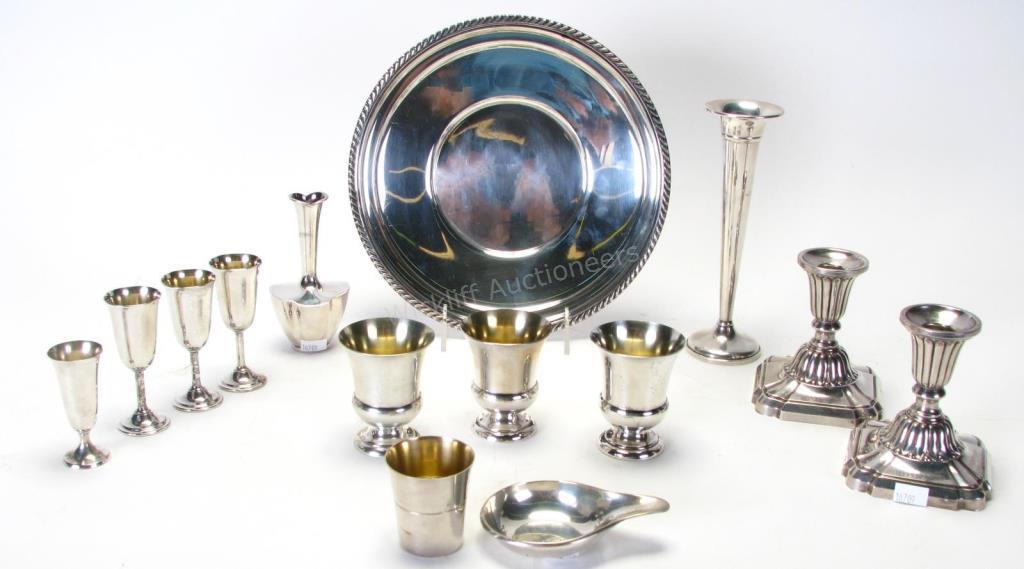 Appraisal: Group of Sterling and Weighted Sterling Tableware pieces total including