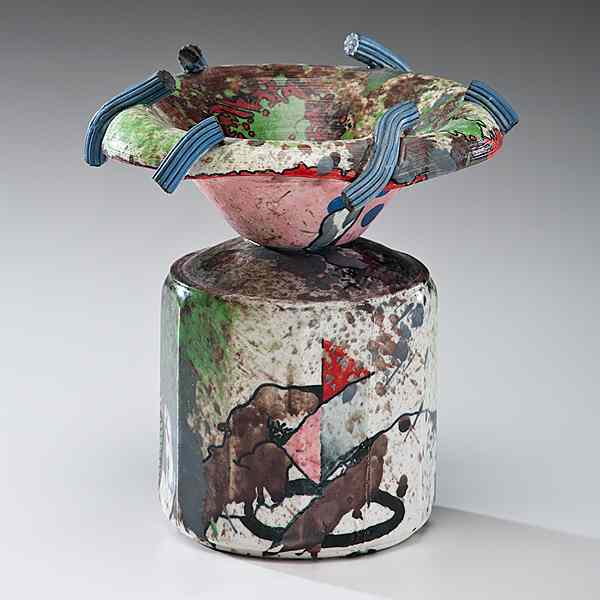 Appraisal: Robert Hudson USA Untitled No Earthenware ht dia in Hudson