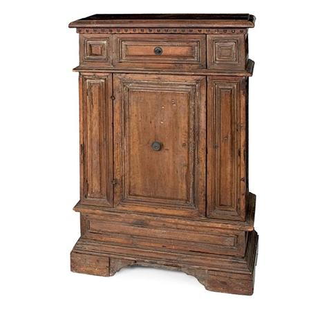 Appraisal: Italian Baroque Walnut Side Cabinet Estimate -