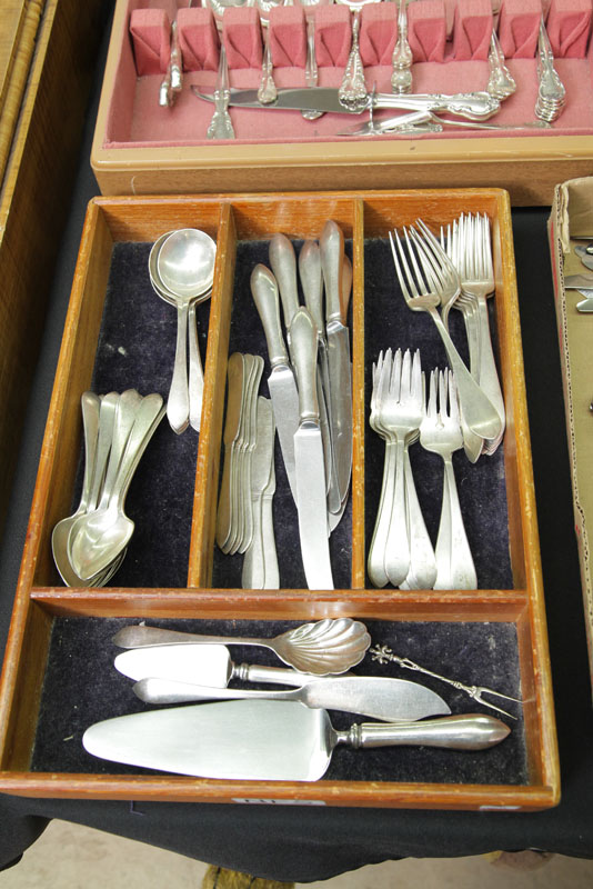 Appraisal: SET OF DOMINICK HAFF STERLING SILVER FLATWARE In Broad Antique