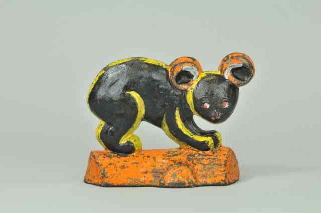 Appraisal: KOALA BEAR DOORSTOP Cast iron marked ''No ''Taylor Cook ''