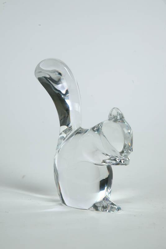 Appraisal: CRYSTAL SQUIRREL Marked Baccarat h