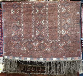 Appraisal: Afghan Turkomen rug ' x ' Afghan Turkomen rug '