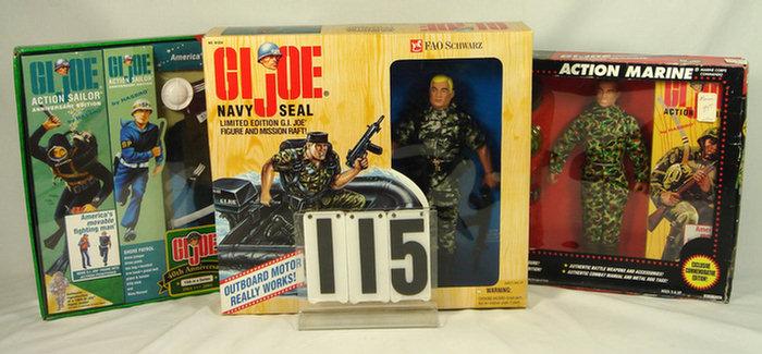 Appraisal: Three Modern GI Joe sets all mint in original boxes