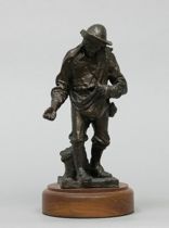 Appraisal: Bronze Sculpture of Johnny Appleseed Cast bronze figure of johnny