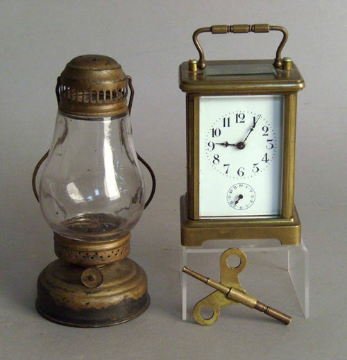 Appraisal: French carriage clock h together with a Little Bob's skater's