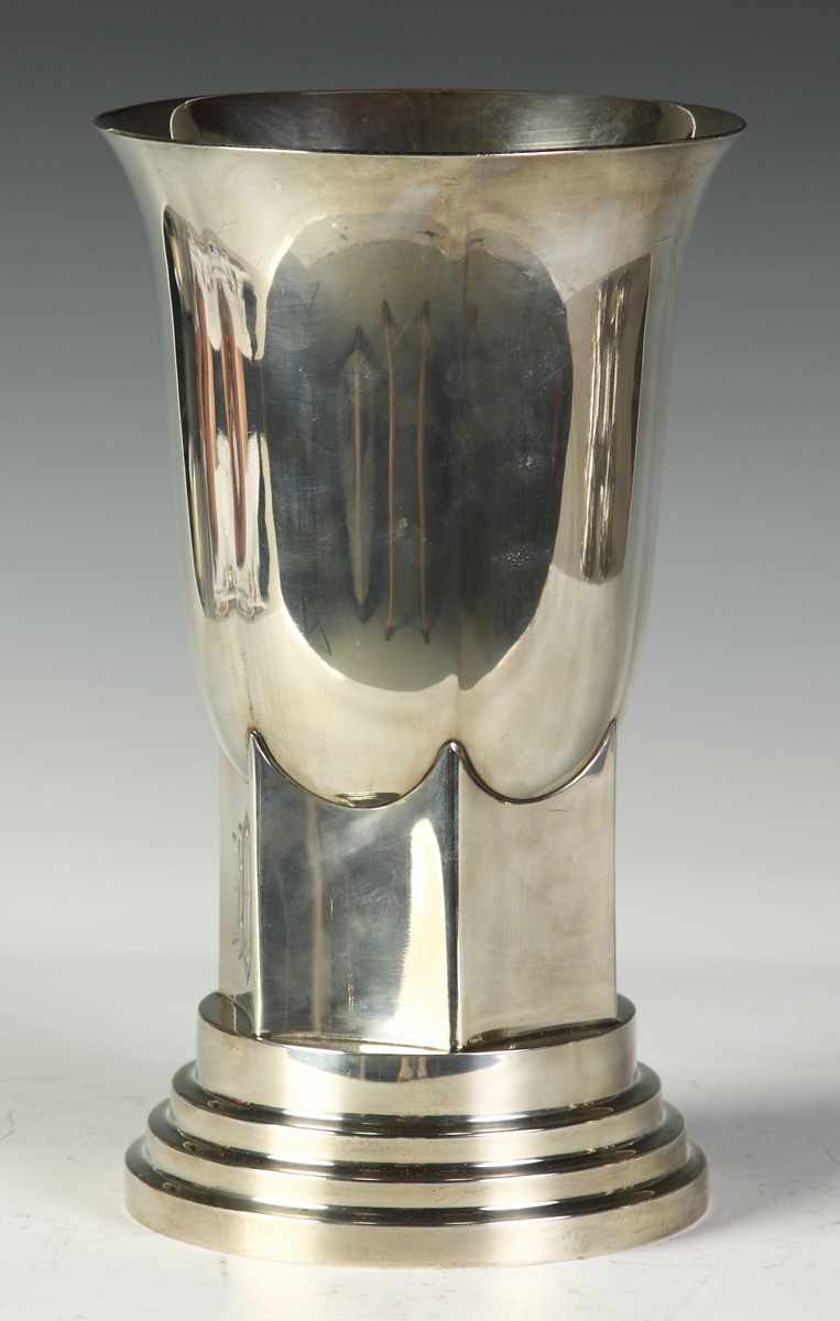 Appraisal: Hogson Kennard Co 's Sterling Vase Initialed HM Monogram ozt