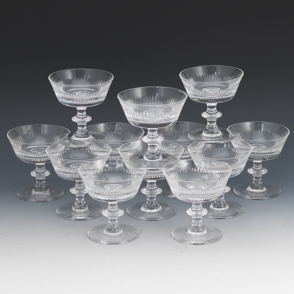 Appraisal: VAL ST LAMBERT CHAMPAGNE OR SHERBET GLASSES STATE REGENT PATTERN