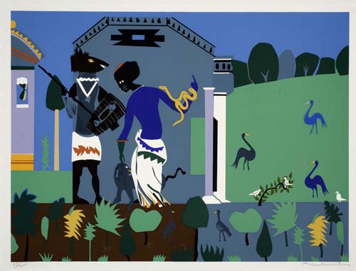 Appraisal: ROMARE BEARDEN Group of color screenprints from the Odysseus Suite