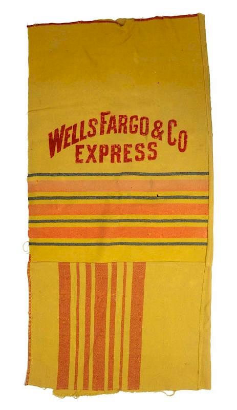 Appraisal: Wells Fargo Company Lap Blanket This blanket has some soiling