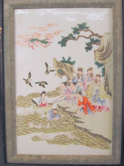 Appraisal: Good Chinese famille rose plaquelate qing republic period