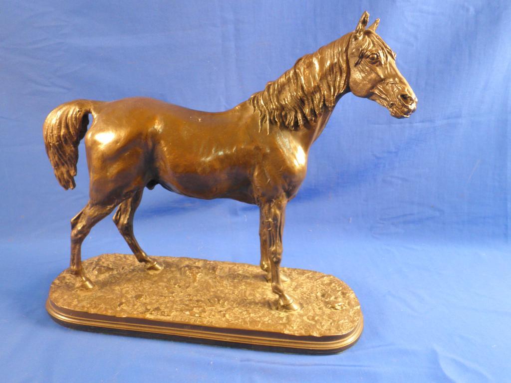 Appraisal: After P J Mene A bronzed resin figure of a