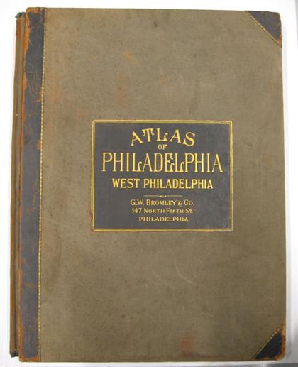 Appraisal: vol Philadelphia Property Atlas G W Bromley pub Atlas of