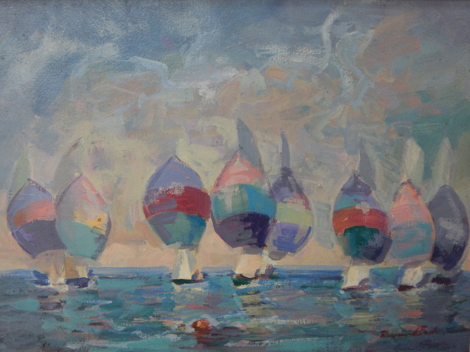 Appraisal: Raymond Bush thC Leeward Buoy oil on board signed and