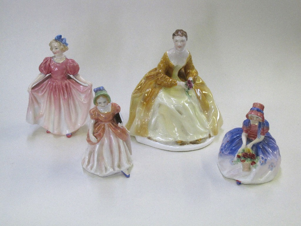 Appraisal: Lot comprising two Royal Doulton figures 'Sweeting' HN and 'Monica'