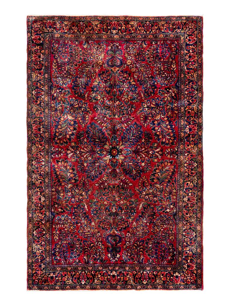 Appraisal: A Sarouk Wool Rug A Sarouk Wool Rug Early th